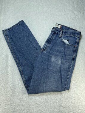 Levis Jeans Mens 34x34 Blue 550 Relaxed Fit Medium Wash High Rise Cotton Denim